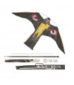 Zmeu Soim cu Dispozitiv Telescopic 4 M - Hawk Kite Birdscarer Votton ® 1,40 M Impotriva Pasarilor
