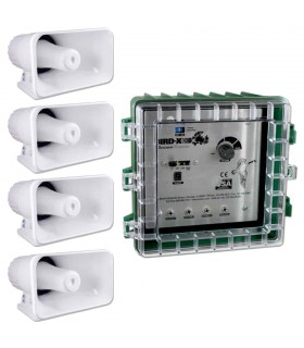 Aparat Sonic Profesional, Anti Pasari, 3ha, Programabil, 4 Difuzoare de Mare Putere, Amplificator, SUPERPRO 4 SPEAKERS, USA